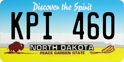 ND license plate KPI460