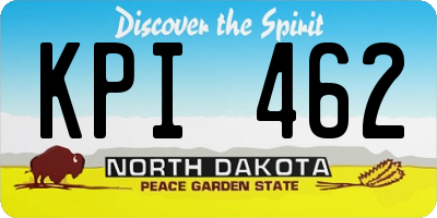 ND license plate KPI462