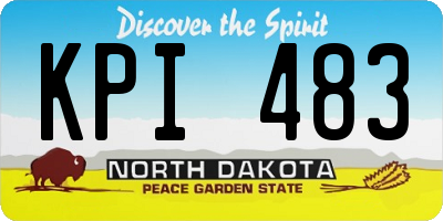 ND license plate KPI483