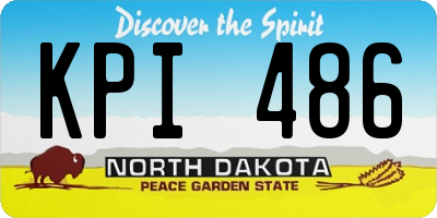 ND license plate KPI486
