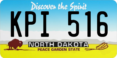 ND license plate KPI516