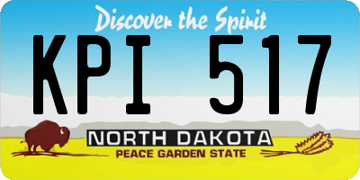 ND license plate KPI517