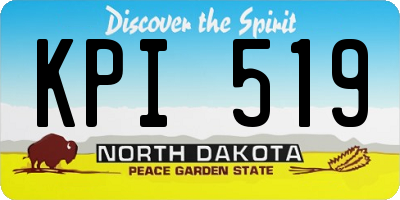 ND license plate KPI519