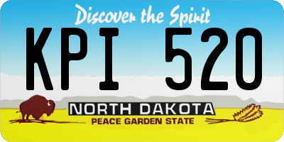 ND license plate KPI520