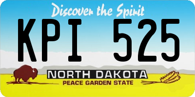 ND license plate KPI525