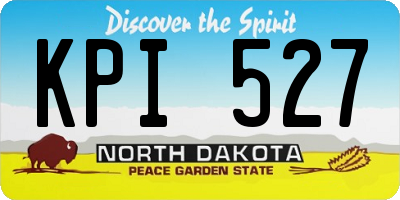 ND license plate KPI527