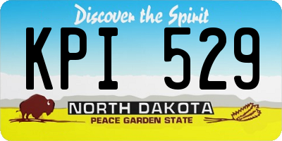 ND license plate KPI529