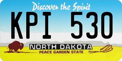ND license plate KPI530