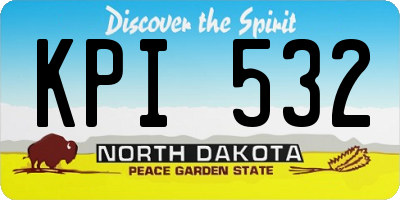ND license plate KPI532
