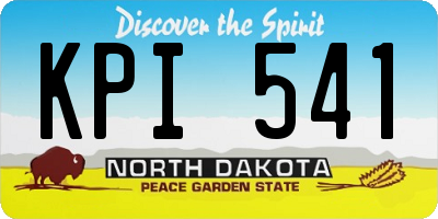 ND license plate KPI541