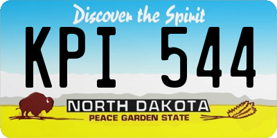 ND license plate KPI544