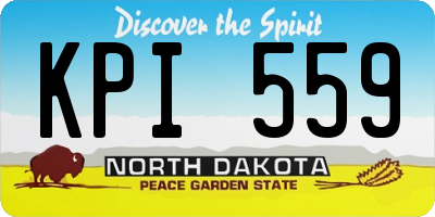 ND license plate KPI559