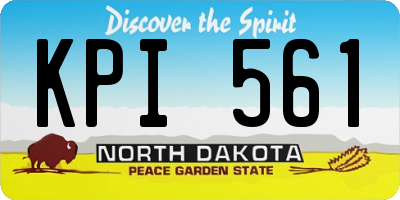 ND license plate KPI561