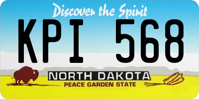 ND license plate KPI568