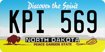 ND license plate KPI569