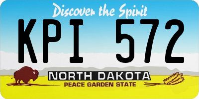 ND license plate KPI572