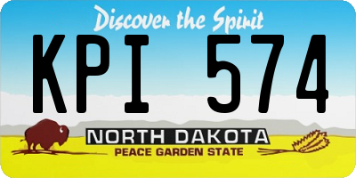 ND license plate KPI574