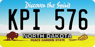 ND license plate KPI576