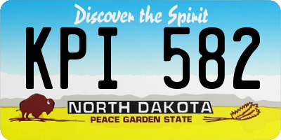 ND license plate KPI582