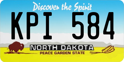 ND license plate KPI584
