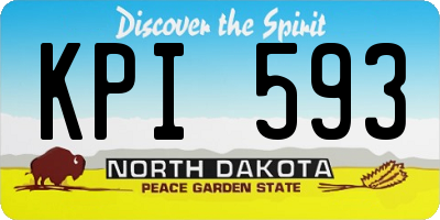 ND license plate KPI593
