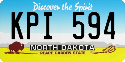 ND license plate KPI594