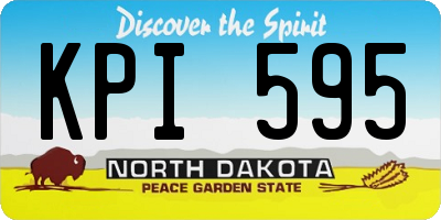 ND license plate KPI595