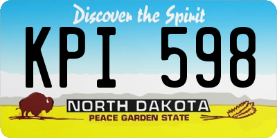 ND license plate KPI598