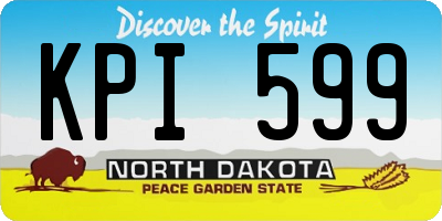 ND license plate KPI599
