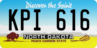 ND license plate KPI616