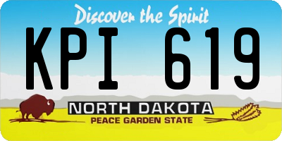 ND license plate KPI619