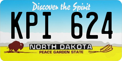 ND license plate KPI624