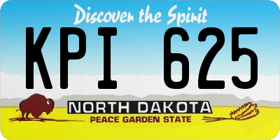 ND license plate KPI625
