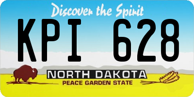 ND license plate KPI628