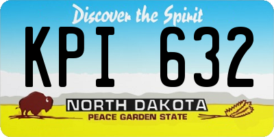 ND license plate KPI632