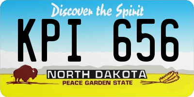 ND license plate KPI656