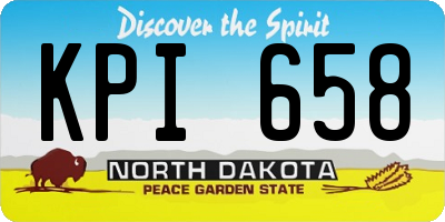 ND license plate KPI658