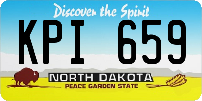 ND license plate KPI659