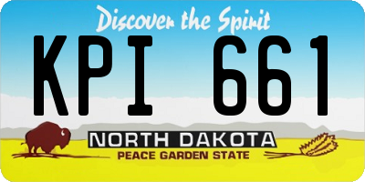 ND license plate KPI661