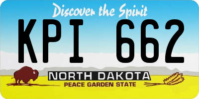 ND license plate KPI662