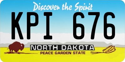 ND license plate KPI676
