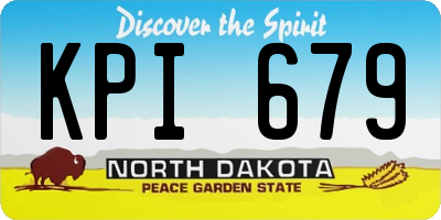 ND license plate KPI679