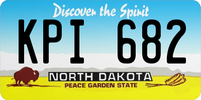 ND license plate KPI682