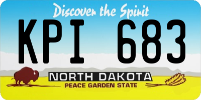 ND license plate KPI683