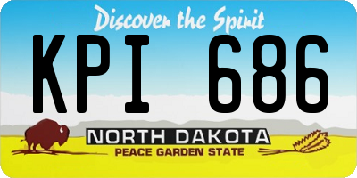 ND license plate KPI686