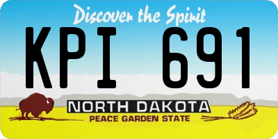 ND license plate KPI691
