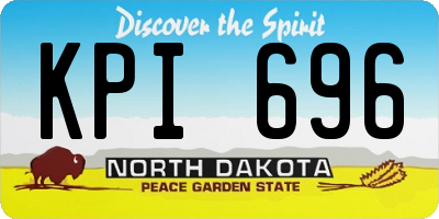 ND license plate KPI696
