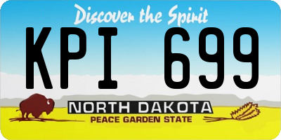 ND license plate KPI699