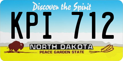 ND license plate KPI712