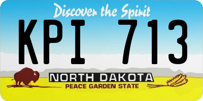 ND license plate KPI713